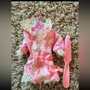 Vintage Barbie Fashion Dream Wrap #1476 Robe and hanger in GUC